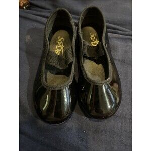 So Danca Kids Tap Shoes Black. Lightly Used  Size W 7 S